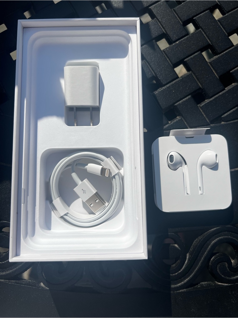 Apple White EarPods with Lightning Connector and Charger Cable